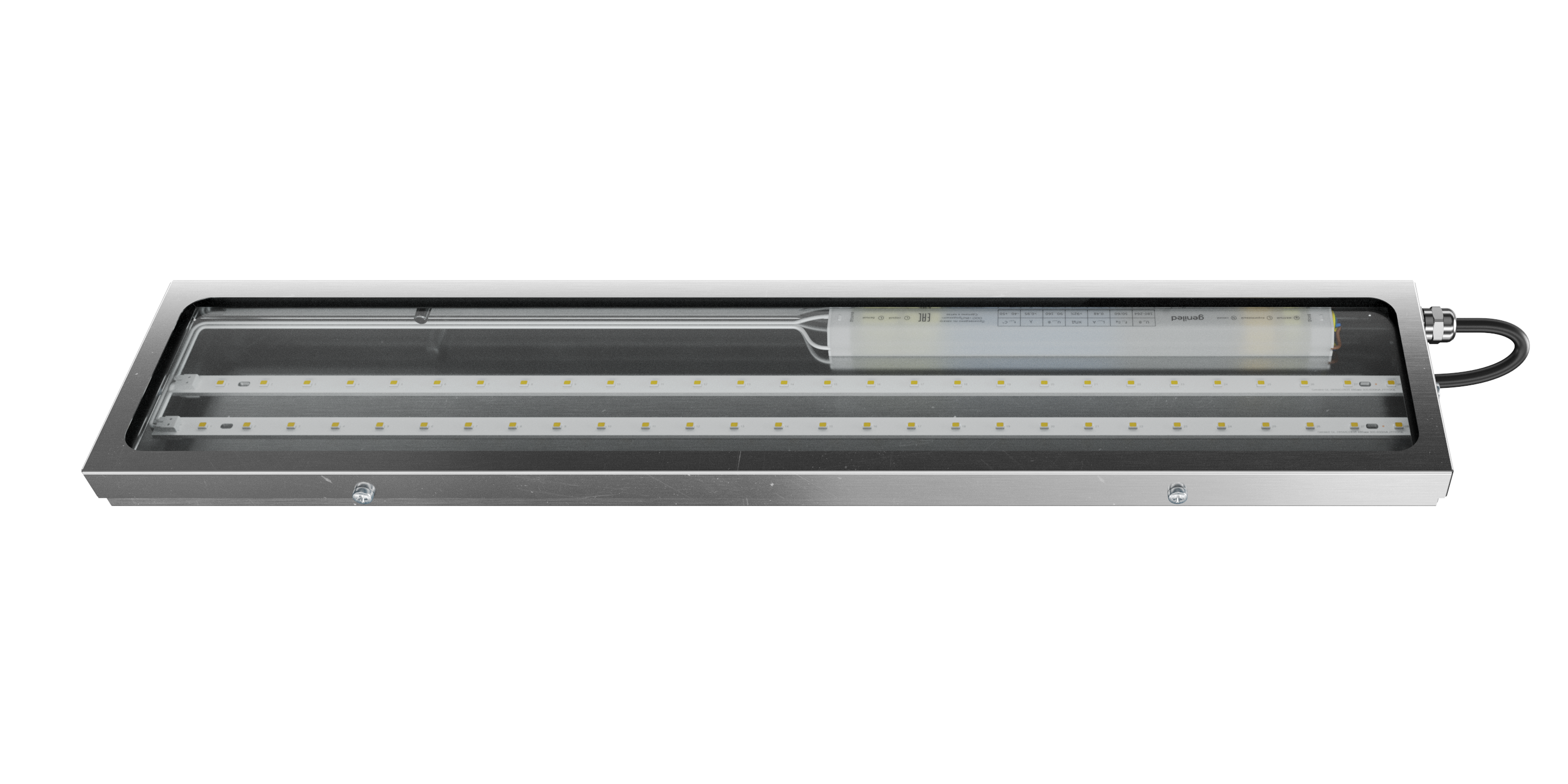 Titan Inox Advanced 500х100х30 20Вт 4000К IP66 Прозрачное закаленное стекло
