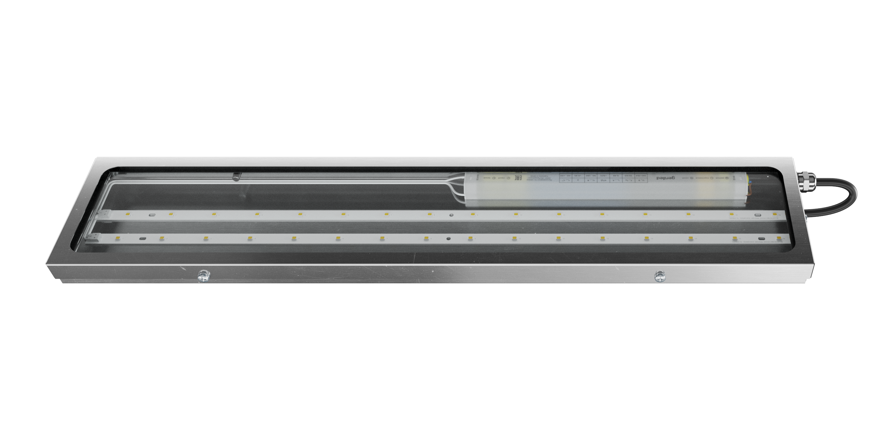 Titan Inox Basic 500х100х30 20Вт 4000К IP66 Прозрачное закаленное стекло