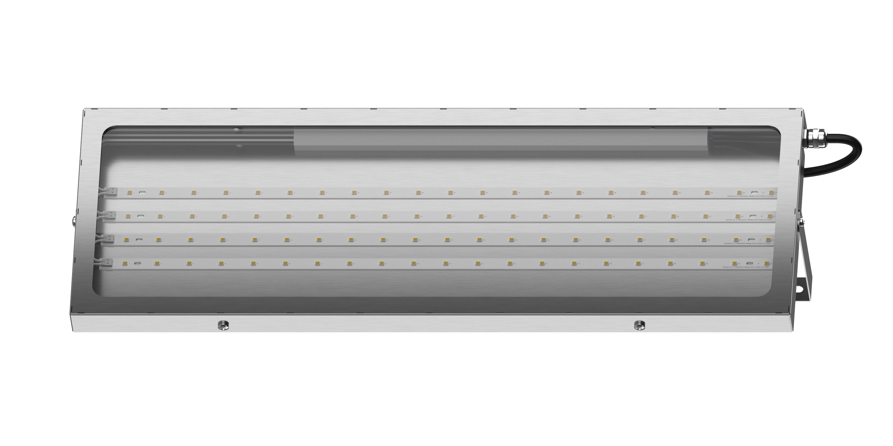 Titan Inox Standart 500x180x30 40Вт 3000К IP66 Прозрачное закаленное стекло