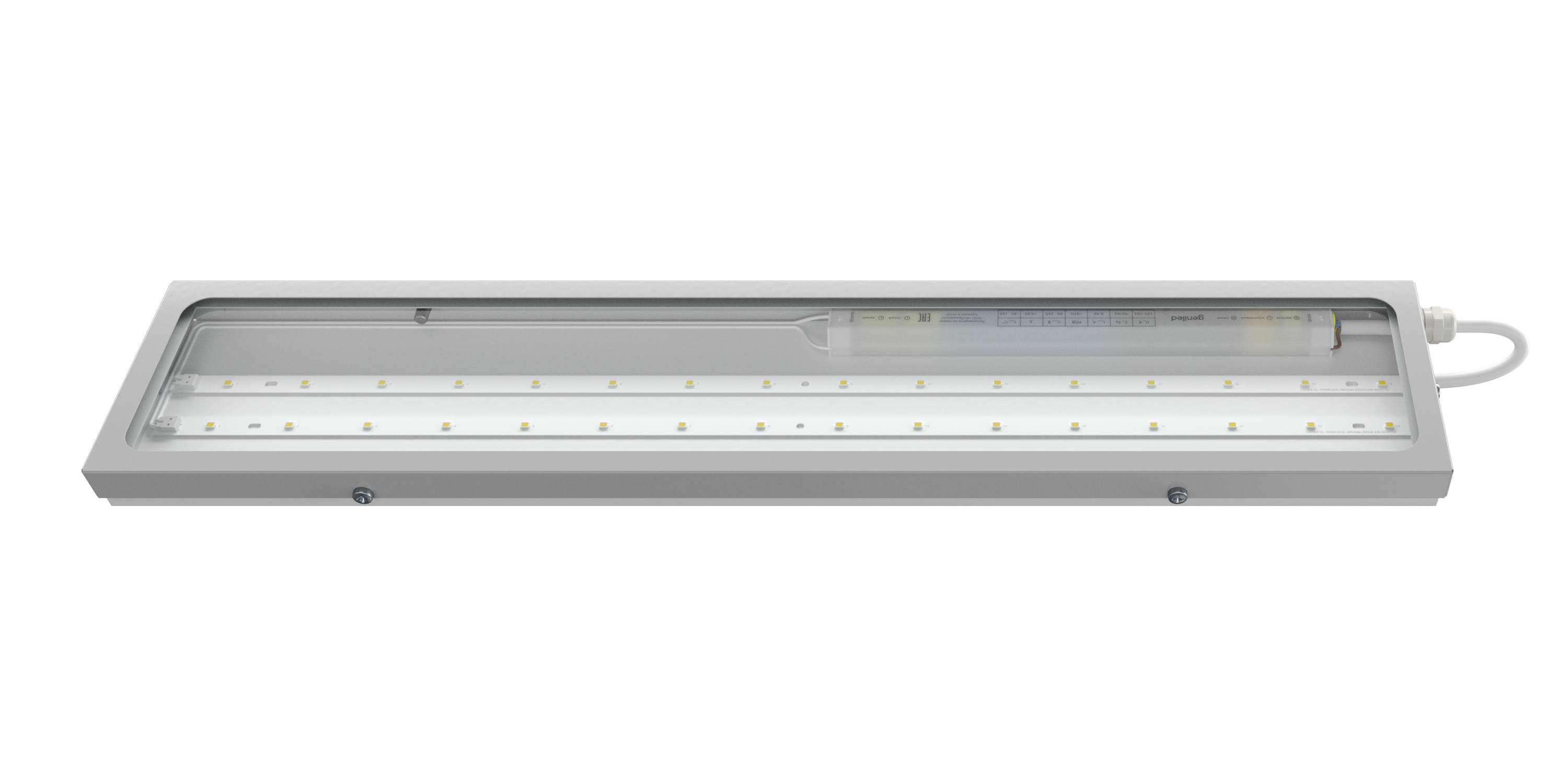 Titan Basic 500х100х30 30Вт 5000К IP66 Прозрачное закаленное стекло