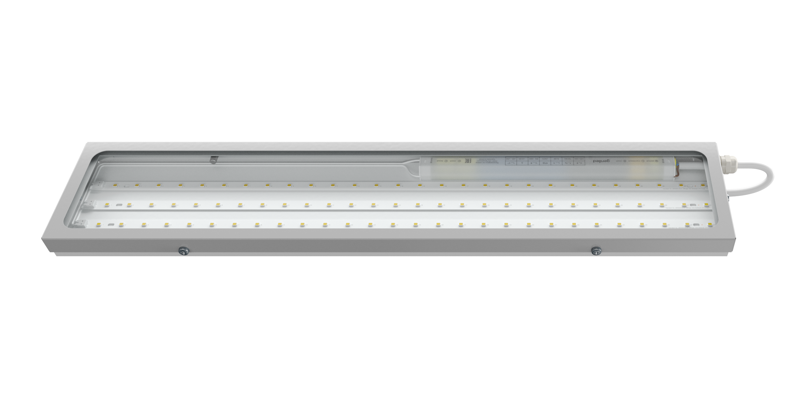 Titan Advanced 500х100х30 30Вт 3000К IP66 Прозрачное закаленное стекло
