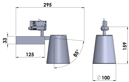 Aspect LED 4000К черный